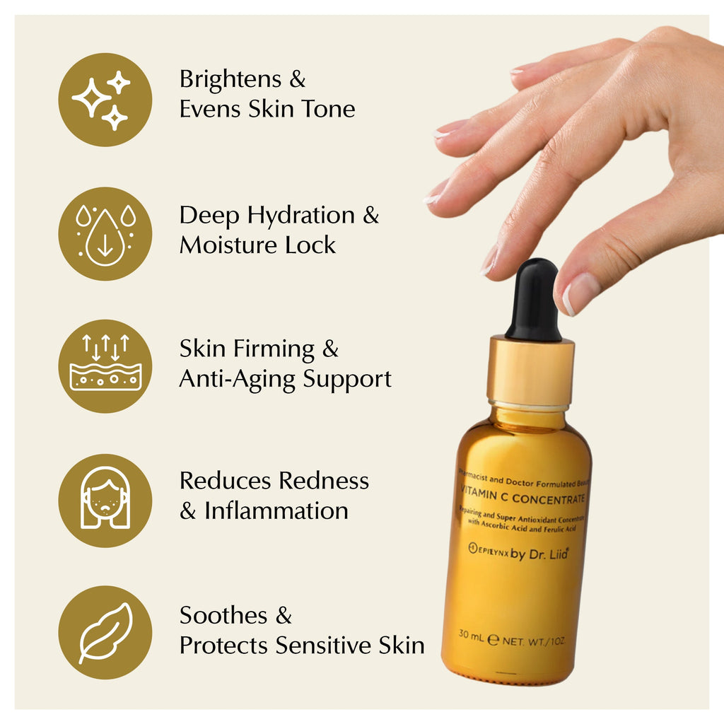 EpiLynx Brightening Vitamin C Glow Serum – Sensitive & Dry Skin
