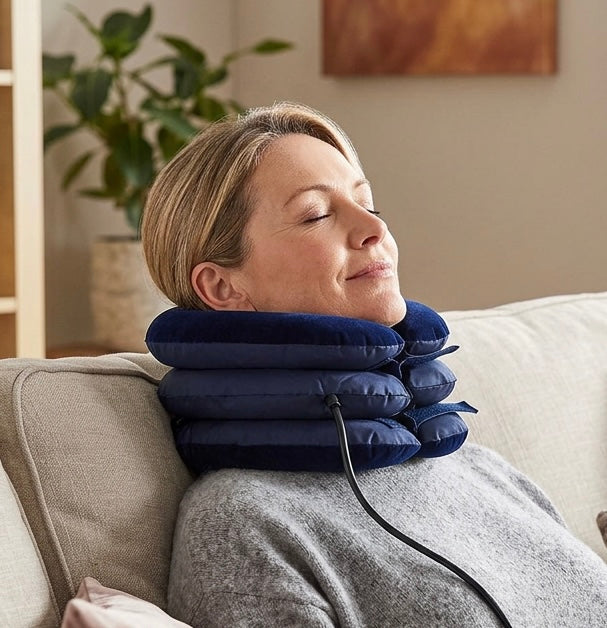 Cervical Neck Traction Device Collar Brace Support Pain Relief Stretcher Therapy