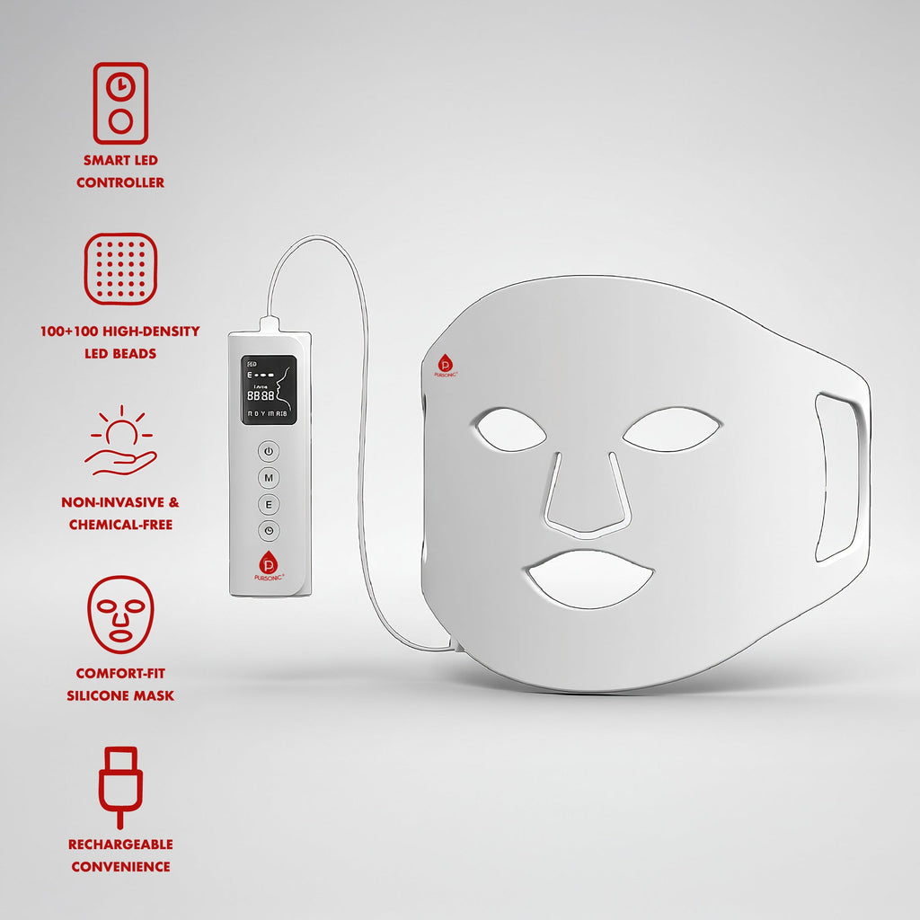 LED Light Therapy Mask with Smart Controller