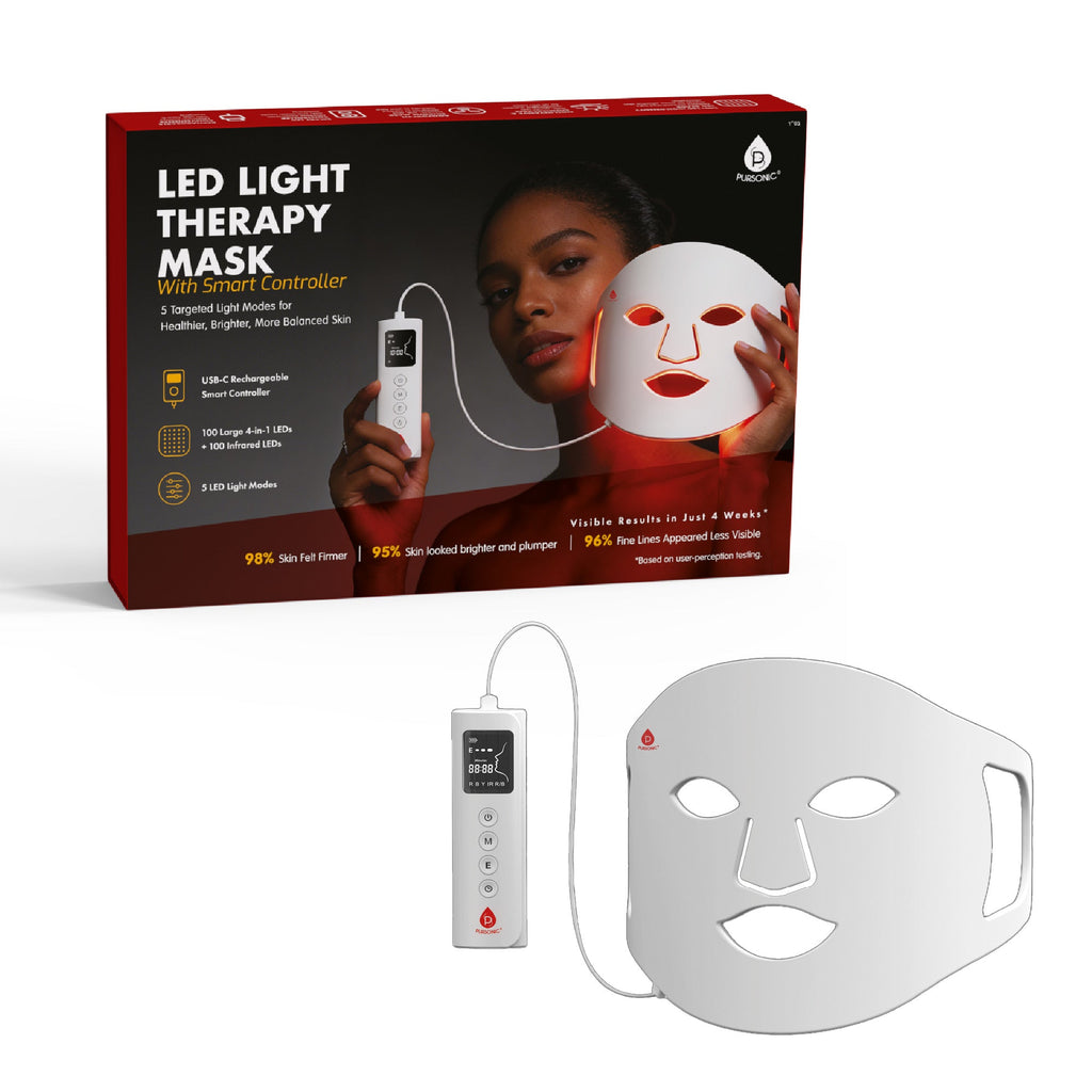 LED Light Therapy Mask with Smart Controller