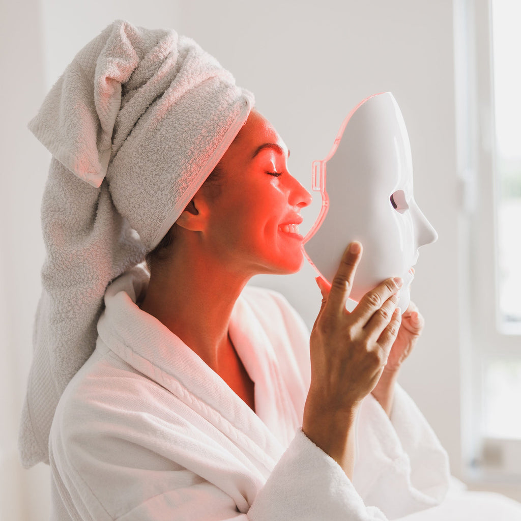 7-in-1 LED Light Therapy Face Mask & Pursonic 3-in-1 Facial Cleansing Device