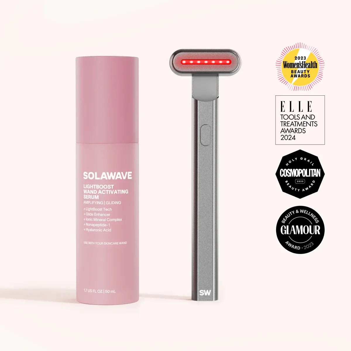 4-in-1 Red Light Therapy Wand & Activating Serum Kit – Solawave