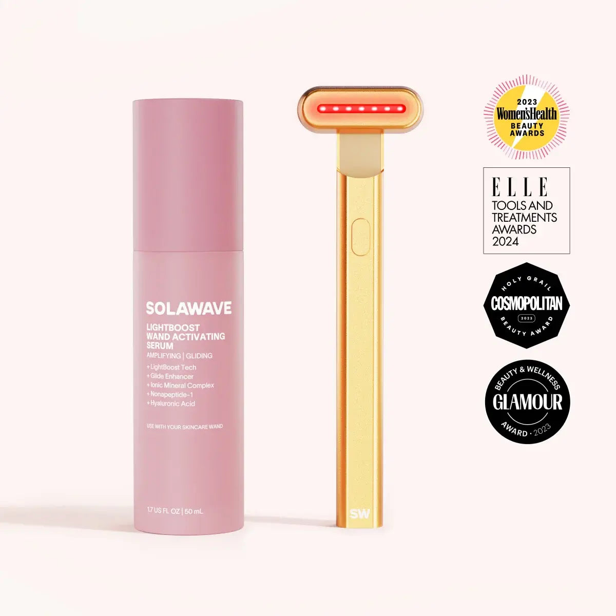 4-in-1 Red Light Therapy Wand & Activating Serum Kit – Solawave