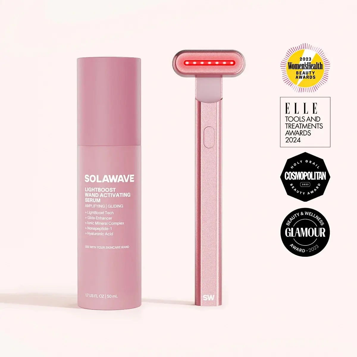 4-in-1 Red Light Therapy Wand & Activating Serum Kit – Solawave
