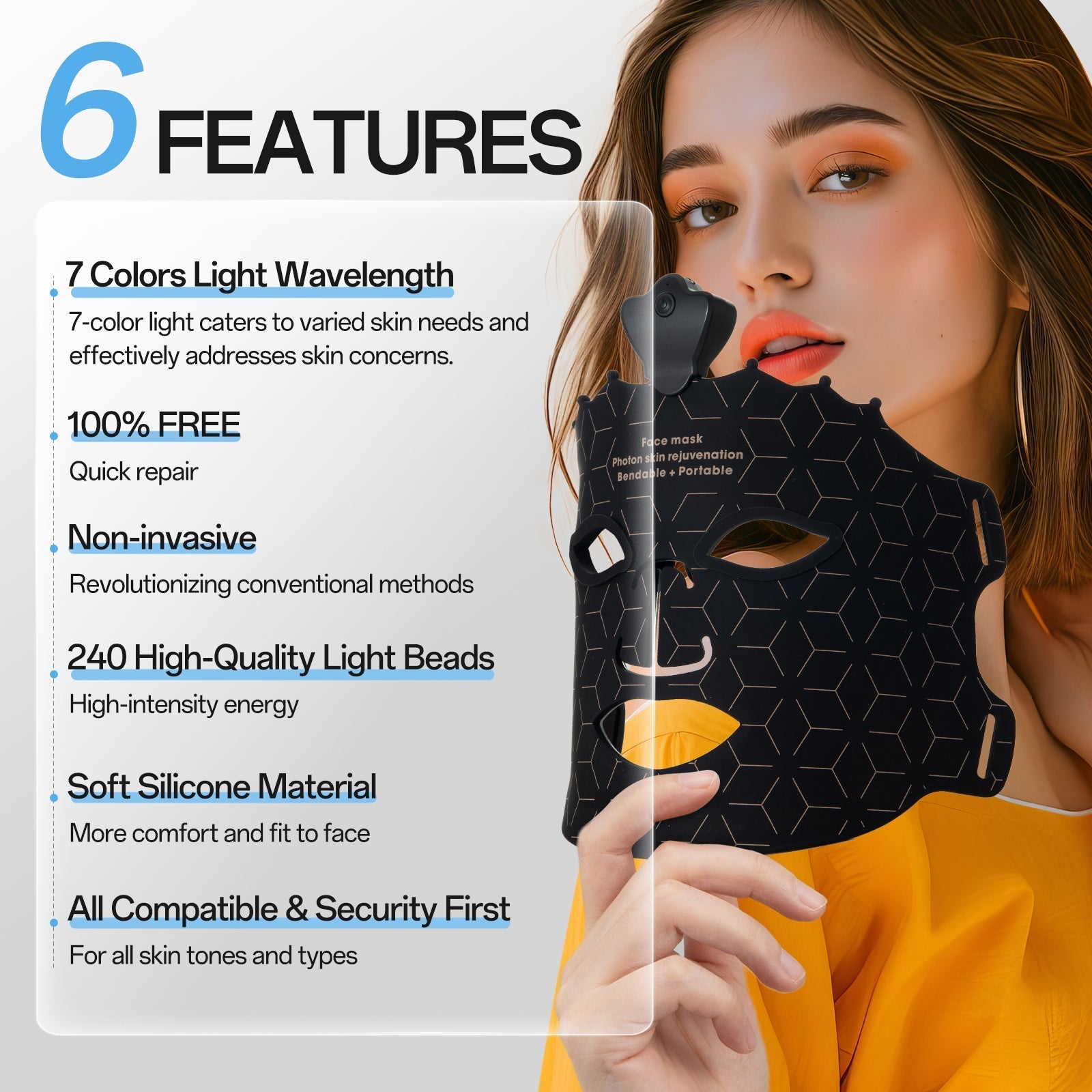 7-Color LED Facial Mask | Younger Glow
