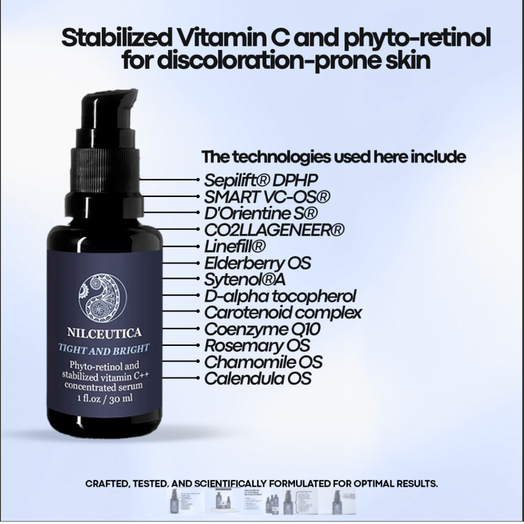 Tight & Bright – Phyto-Retinol & Vitamin C Anti-Aging Face Serum